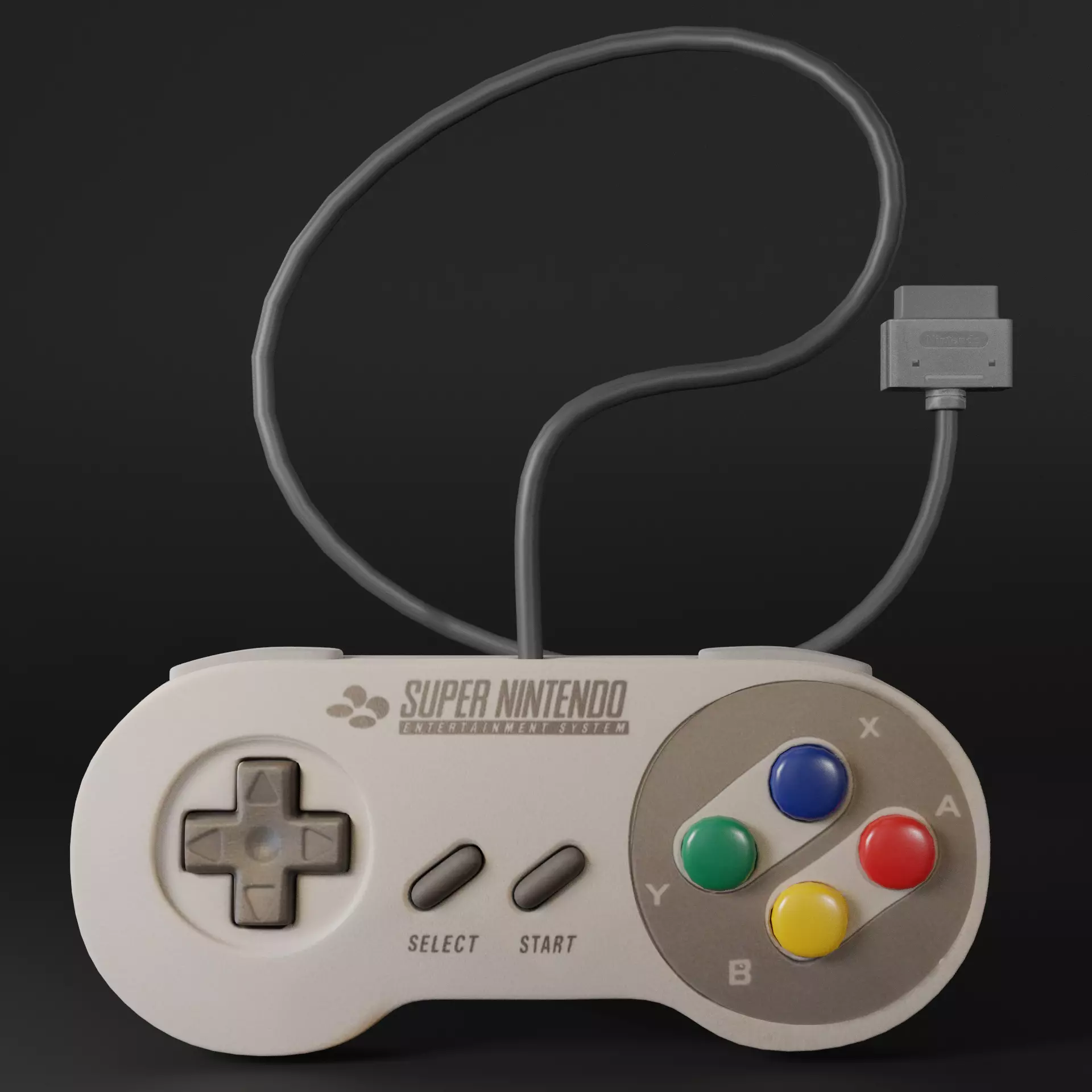 SNES Controller 3D model