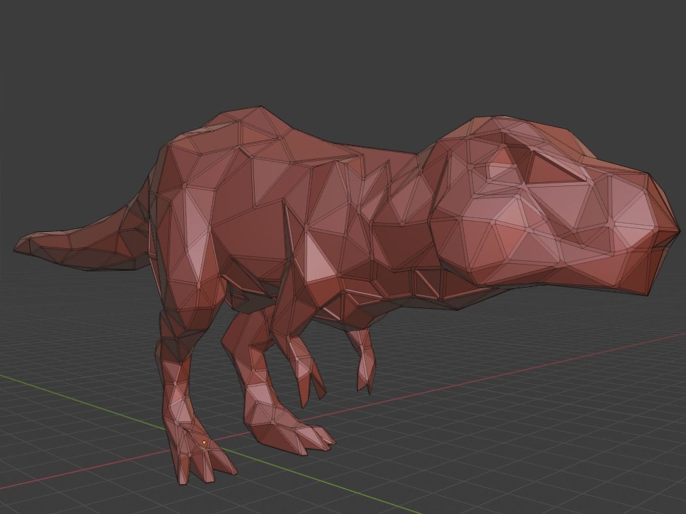Polygonal Tyrannosaurus Parametric 3D print model_15