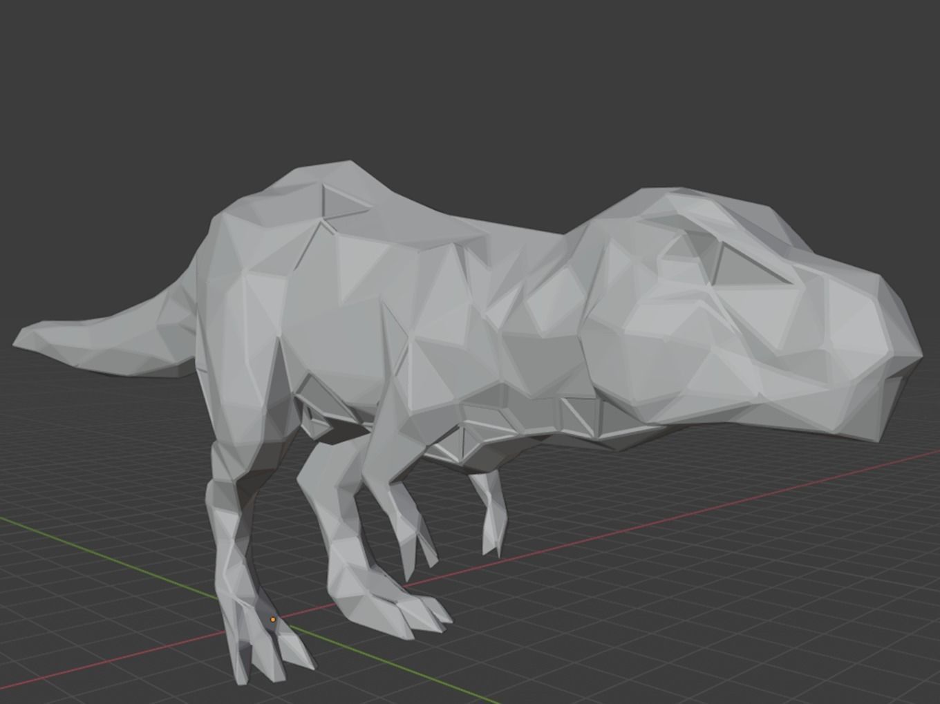 Polygonal Tyrannosaurus Parametric 3D print model_13