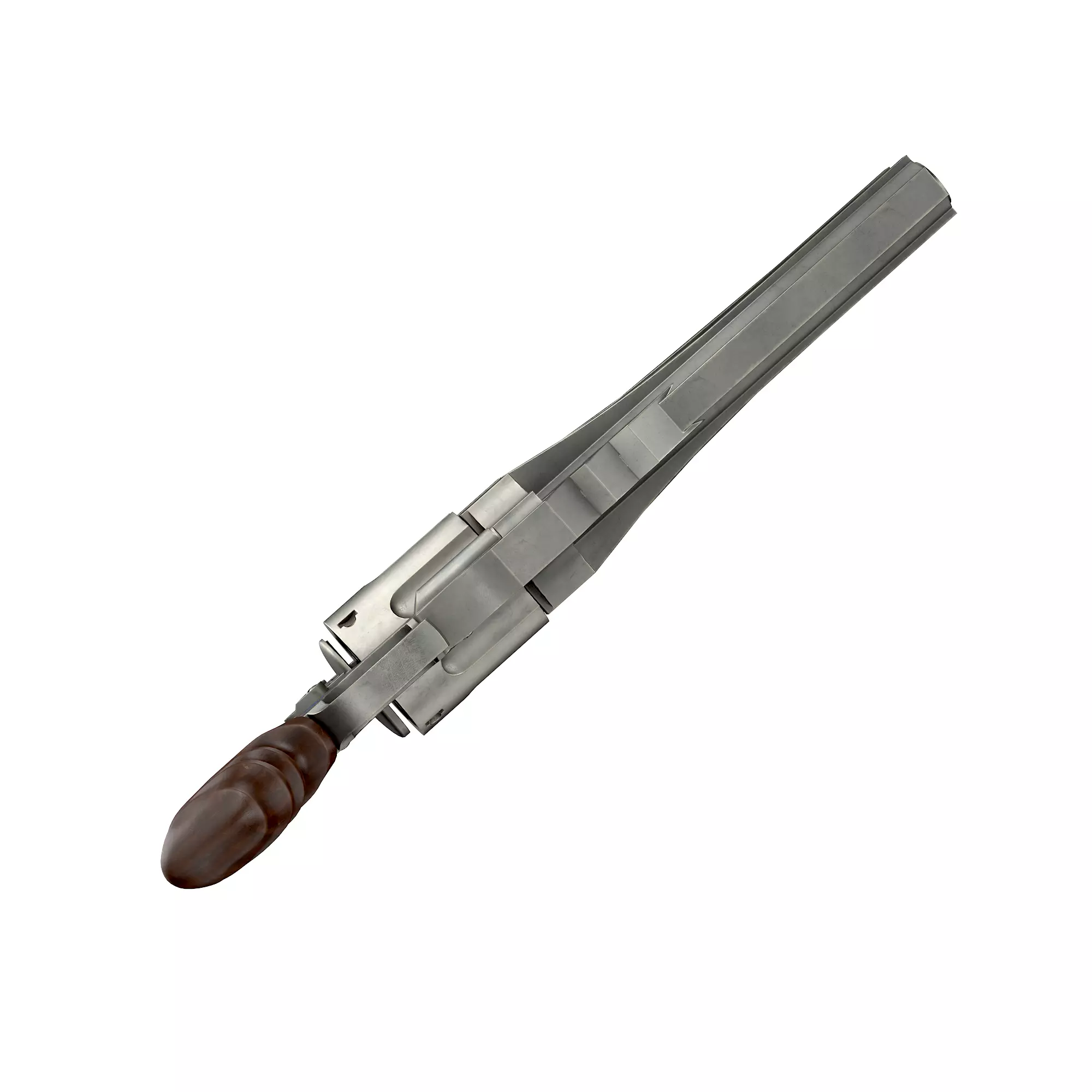 Blue rose Low-poly 3D model_15