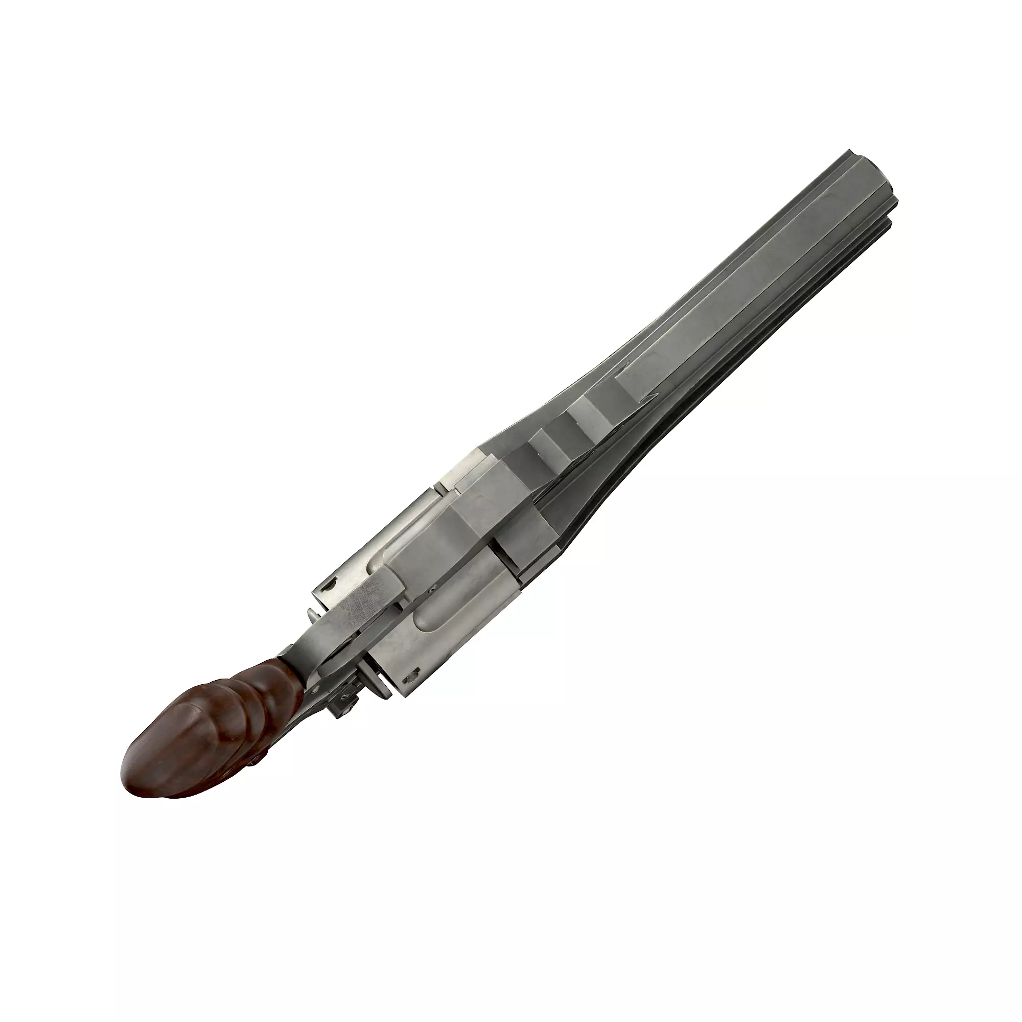 Blue rose Low-poly 3D model_16