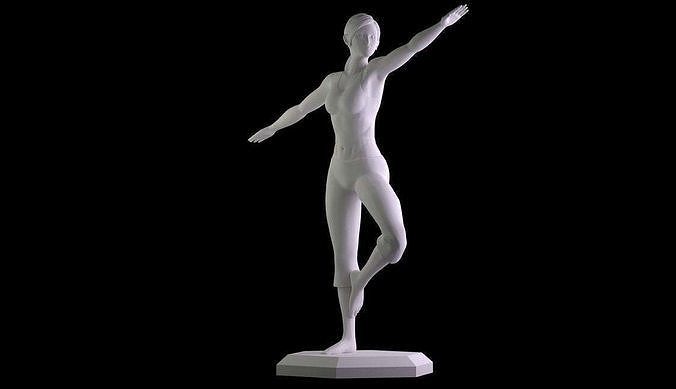 Nintendo Wii Fit Trainer 3D print model Fitness Statue 3D print model