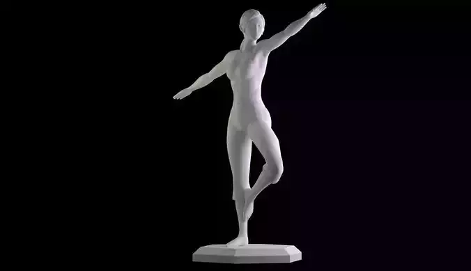 Nintendo Wii Fit Trainer 3D print model Fitness Statue 3D print model