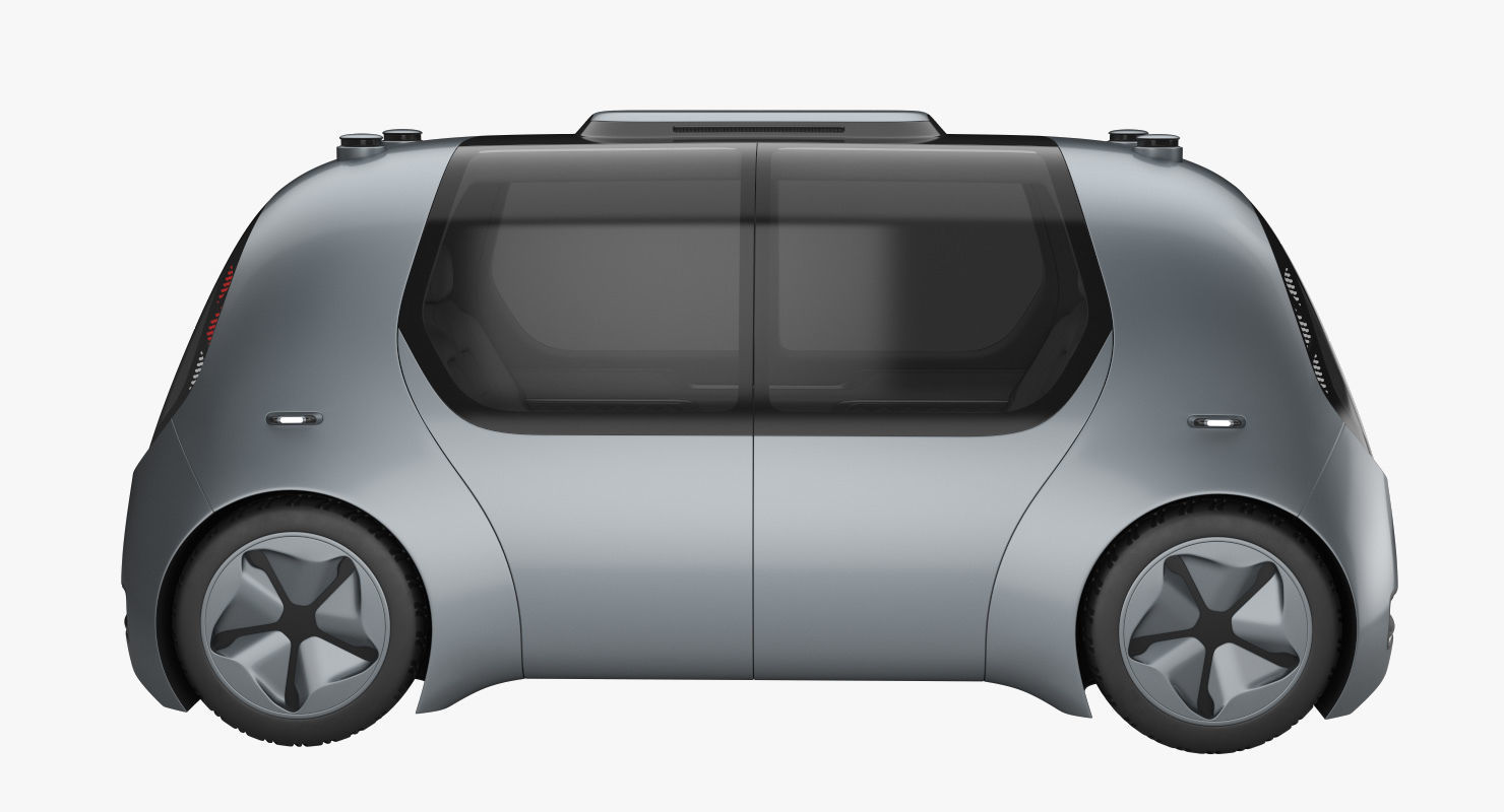 Self-Driving Shuttle Concept 3D model_2