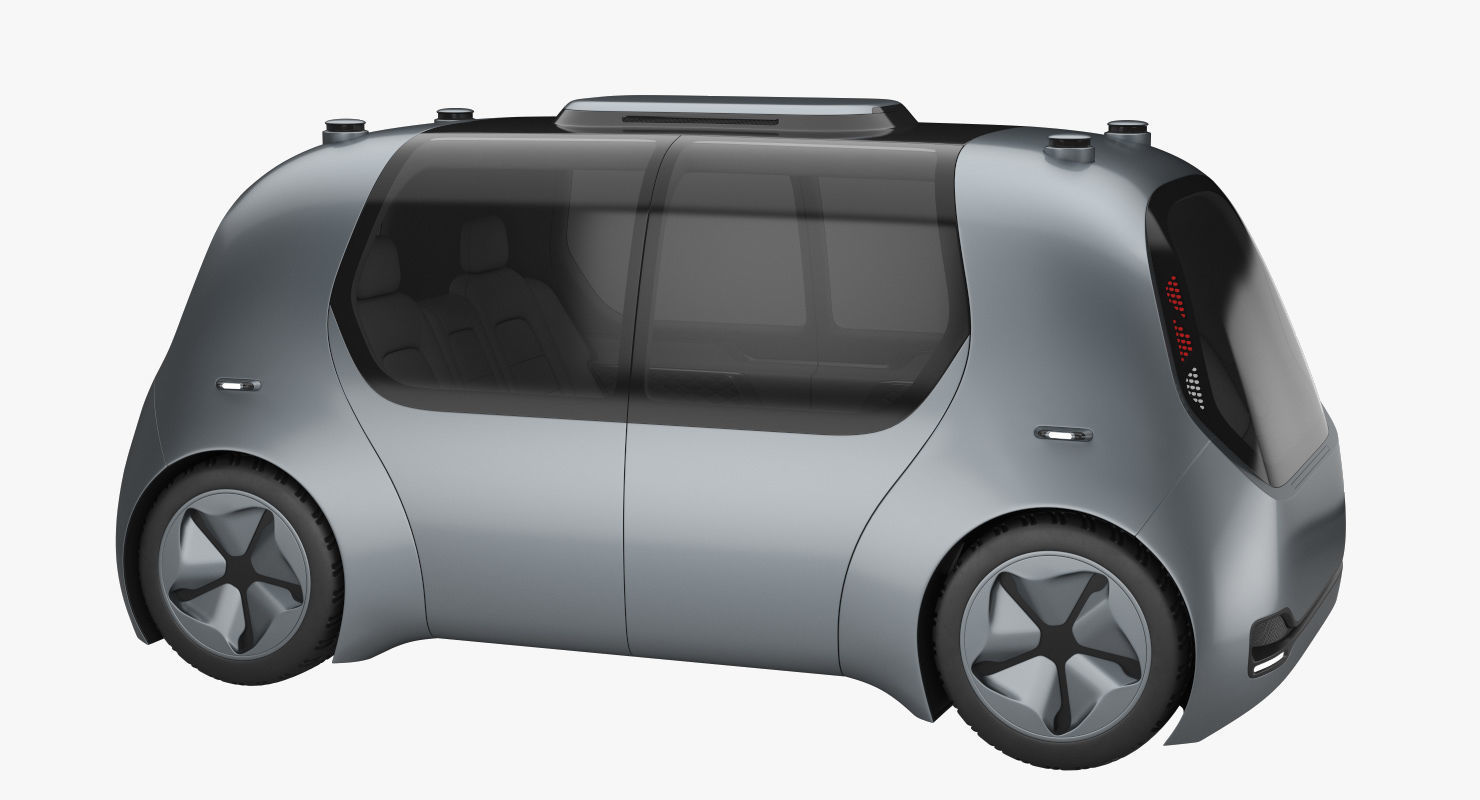 Self-Driving Shuttle Concept 3D model_7