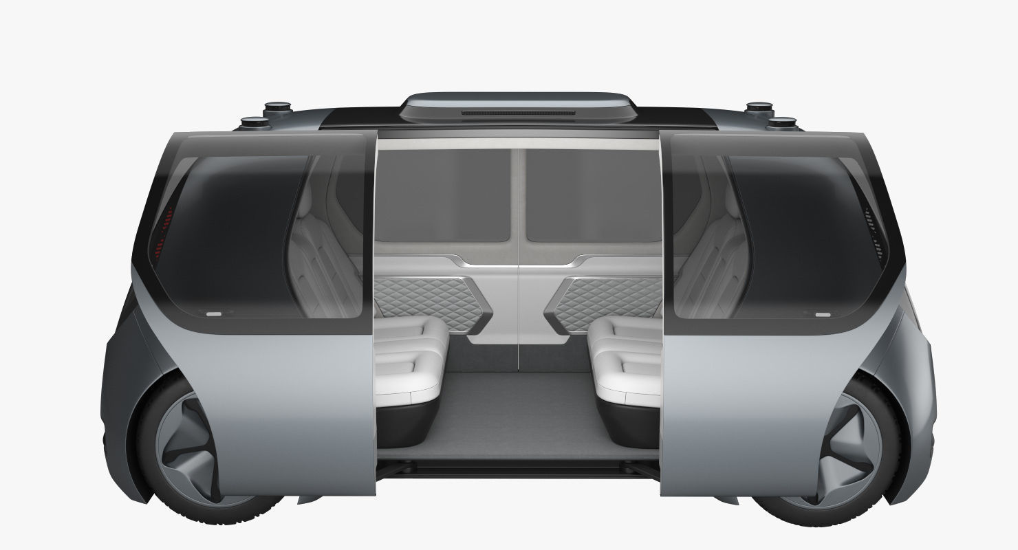 Self-Driving Shuttle Concept 3D model_10