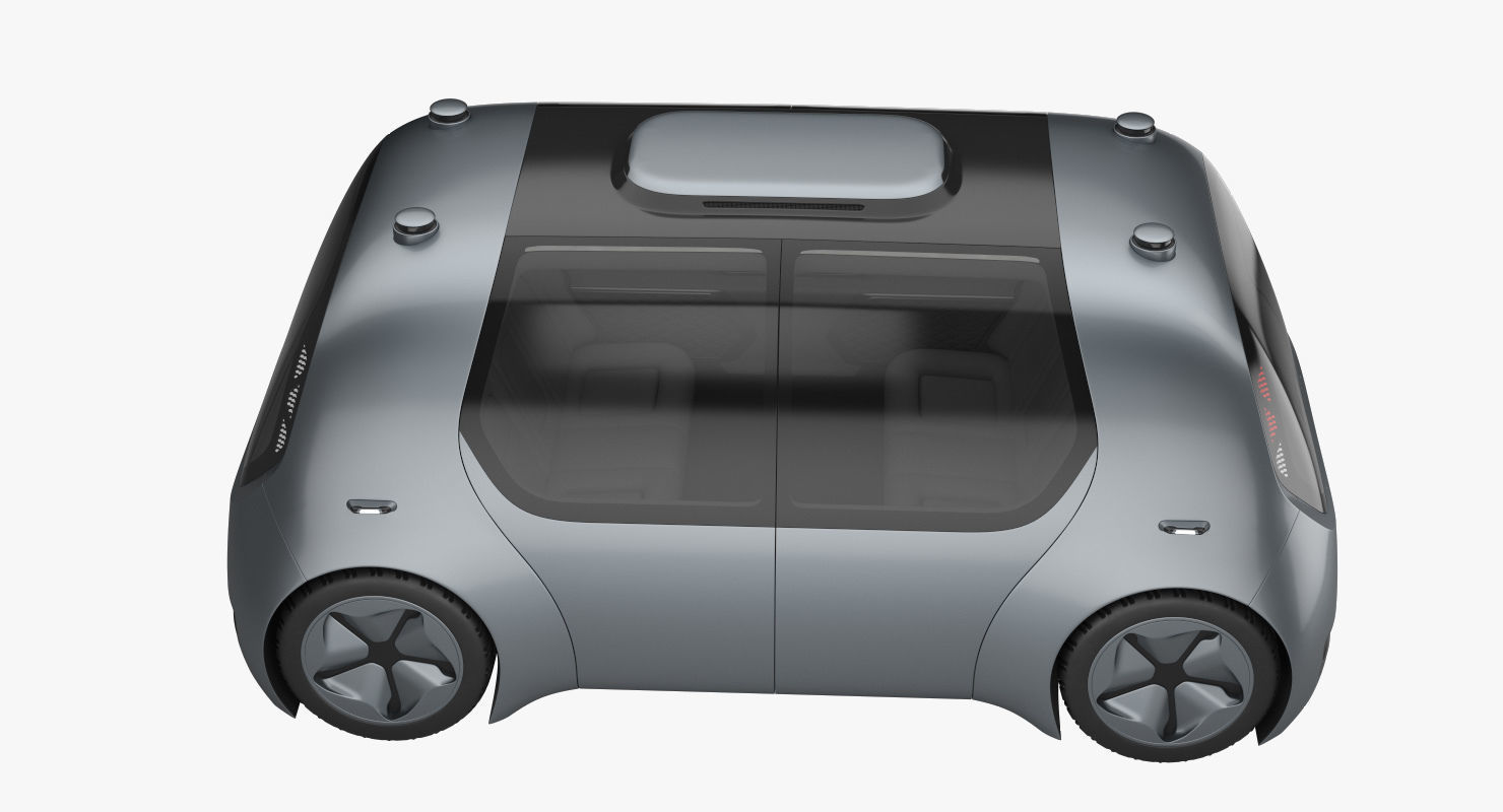 Self-Driving Shuttle Concept 3D model_9