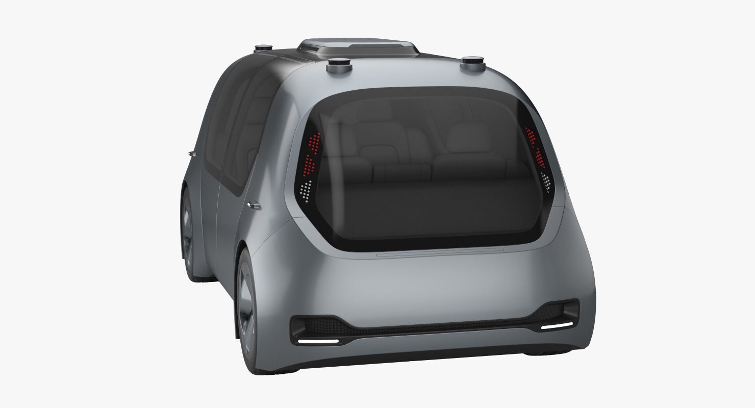 Self-Driving Shuttle Concept 3D model_6
