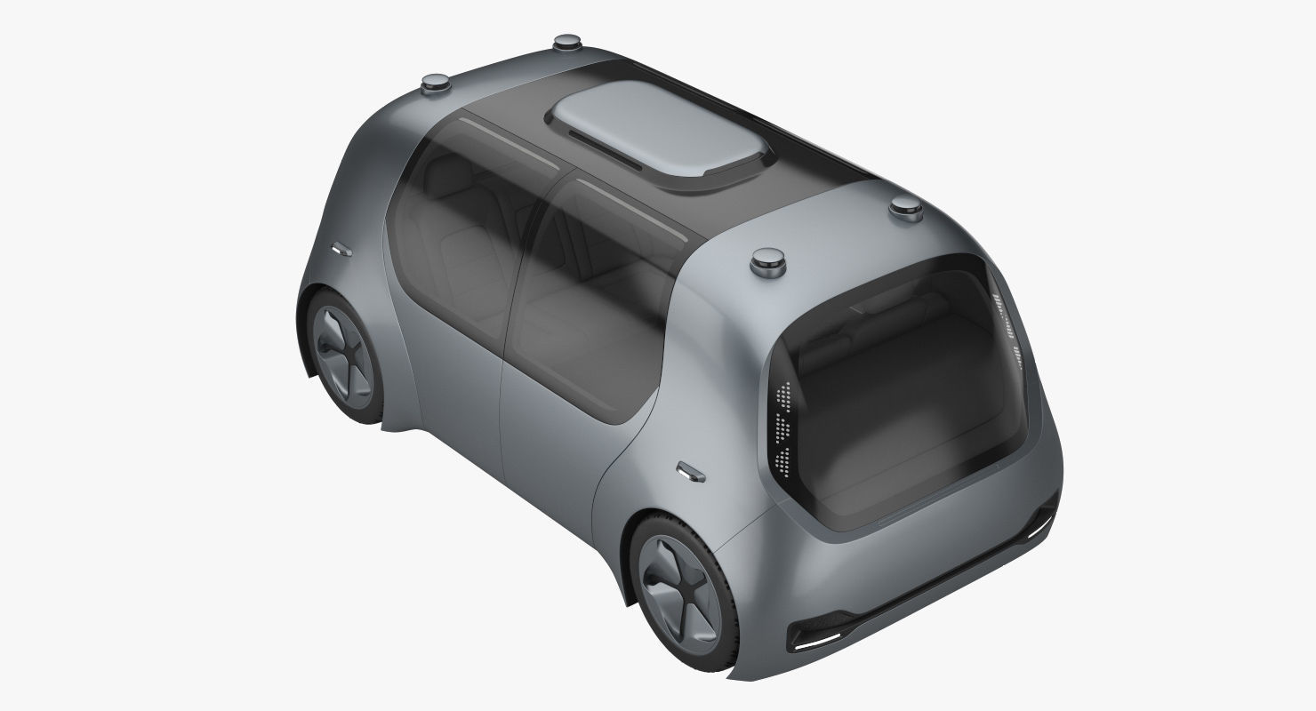 Self-Driving Shuttle Concept 3D model_4