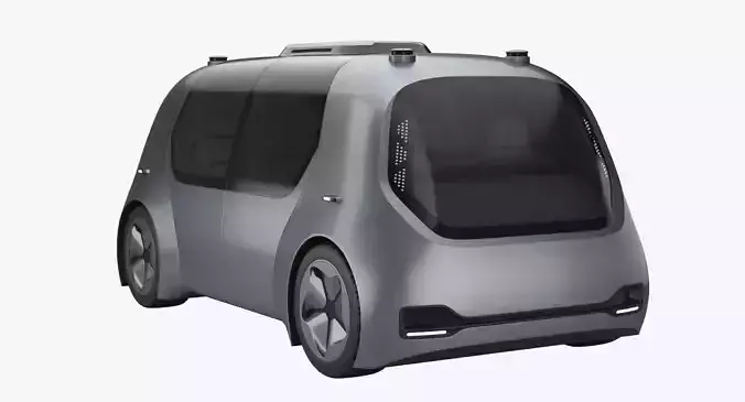 Self-Driving Shuttle Concept 3D model