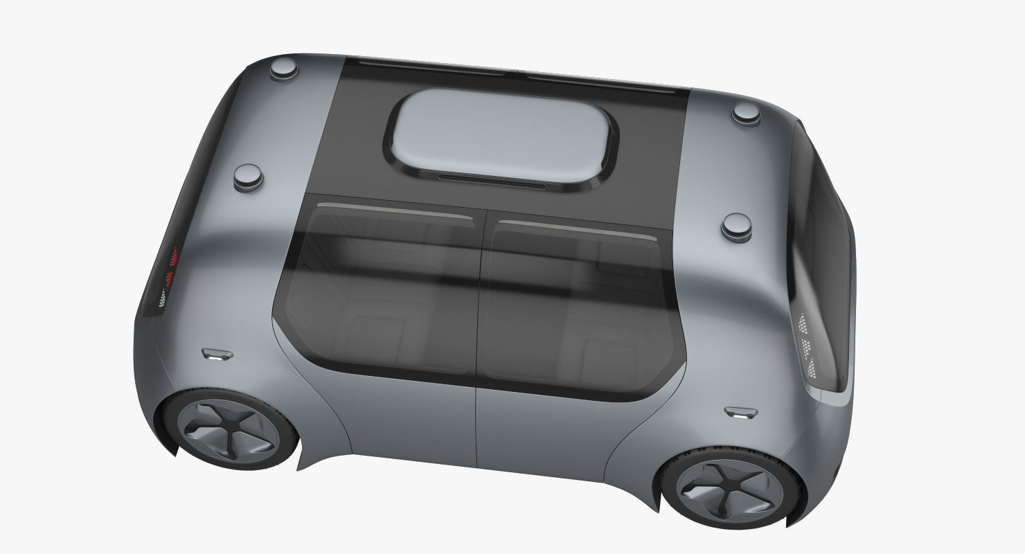 Self-Driving Shuttle Concept 3D model_3
