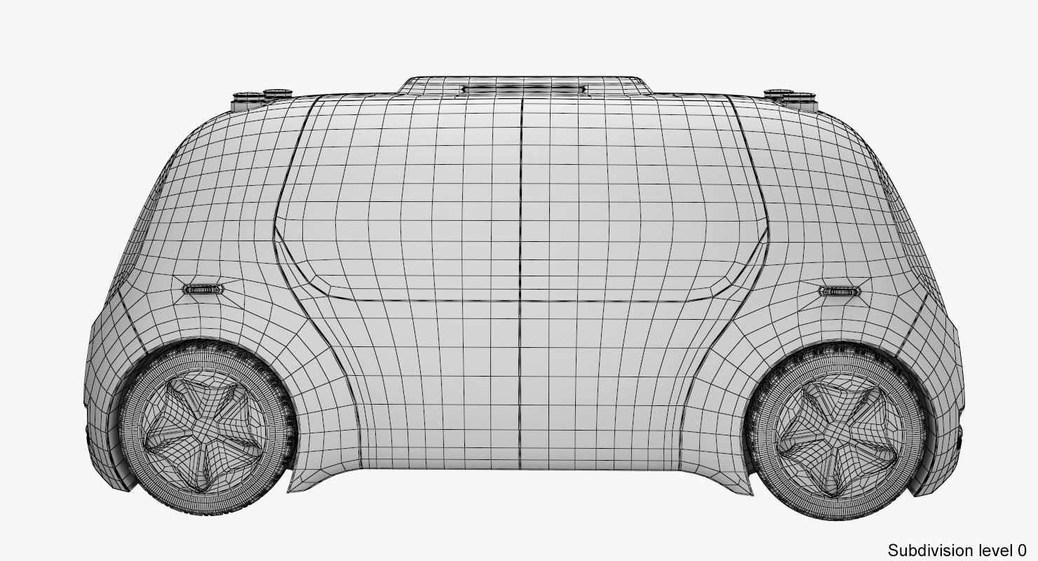 Self-Driving Shuttle Concept 3D model_14