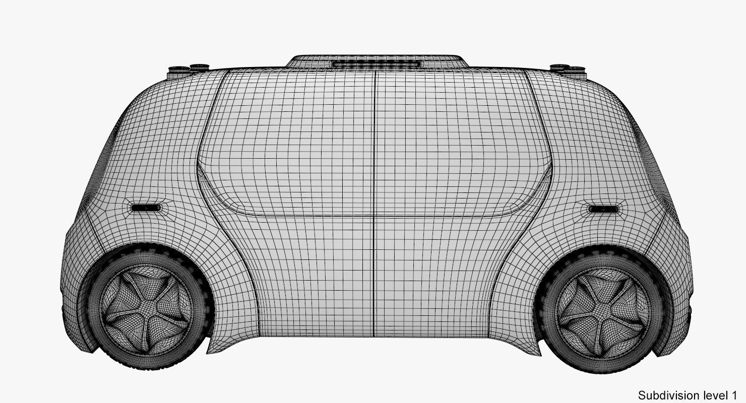 Self-Driving Shuttle Concept 3D model_15