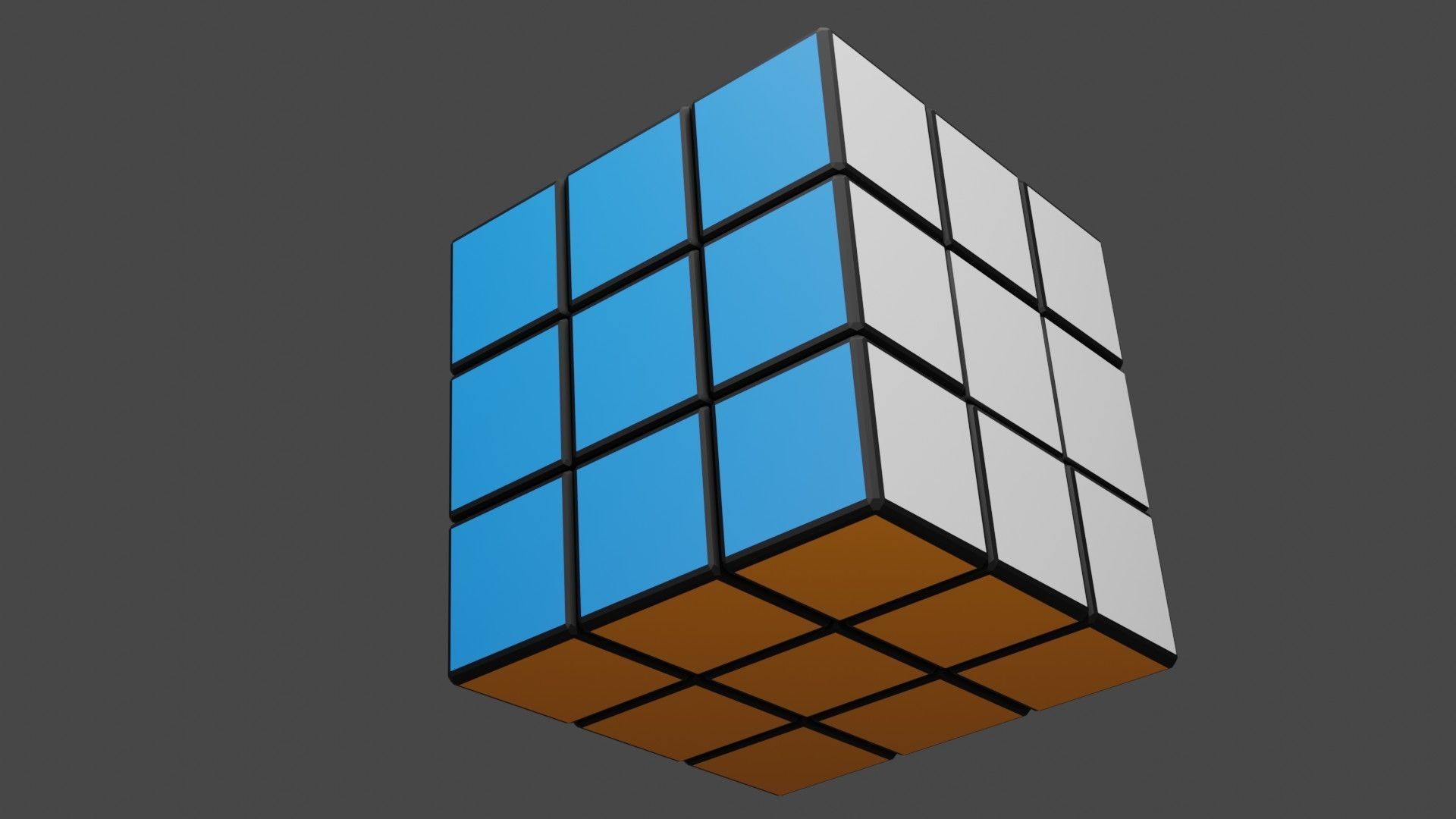 Rubiks Cube 3D model_3
