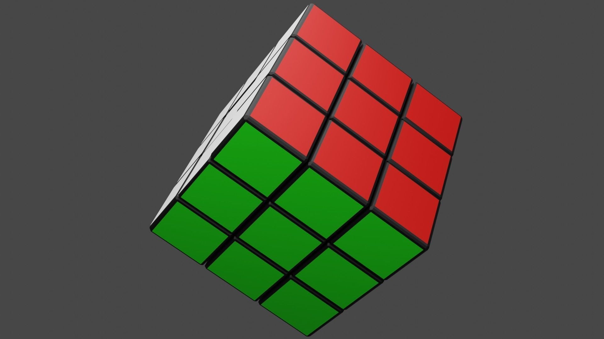 Rubiks Cube 3D model_4