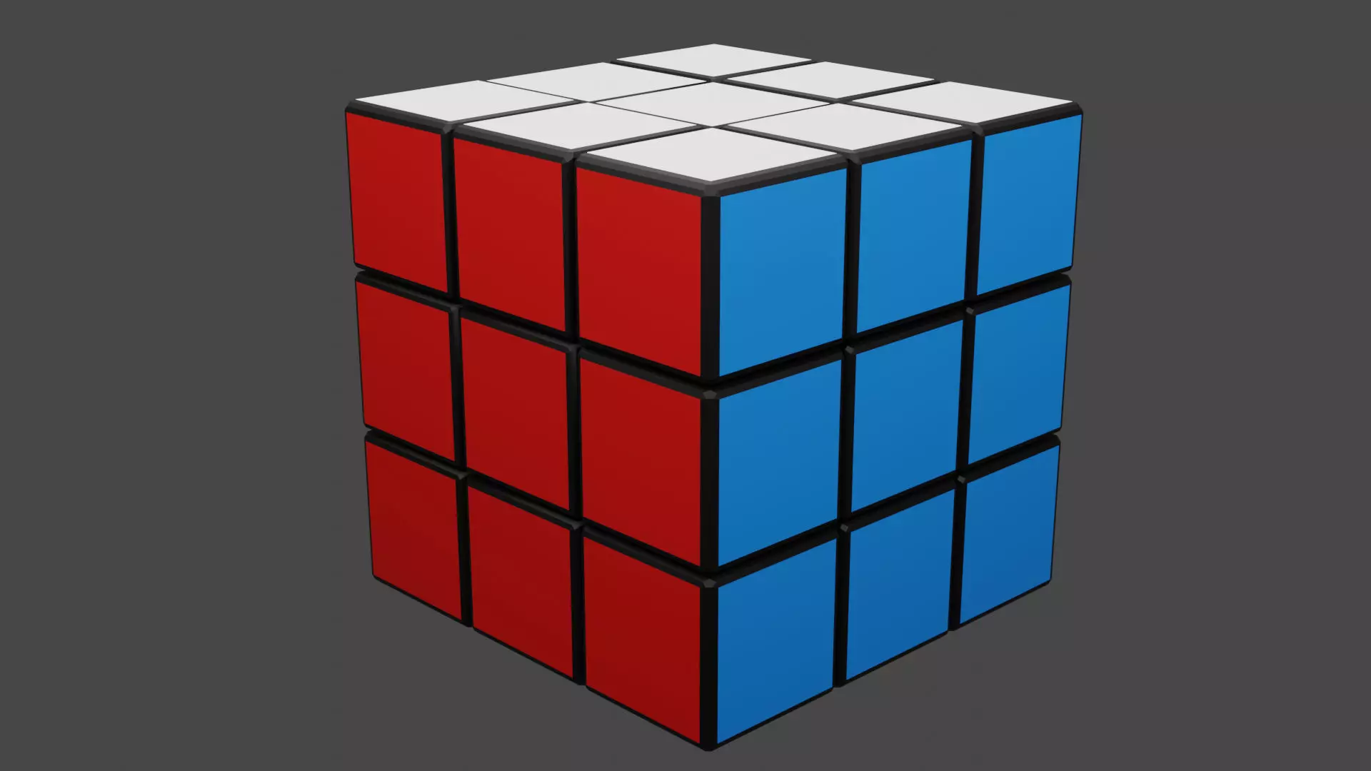 Rubiks Cube 3D model_0