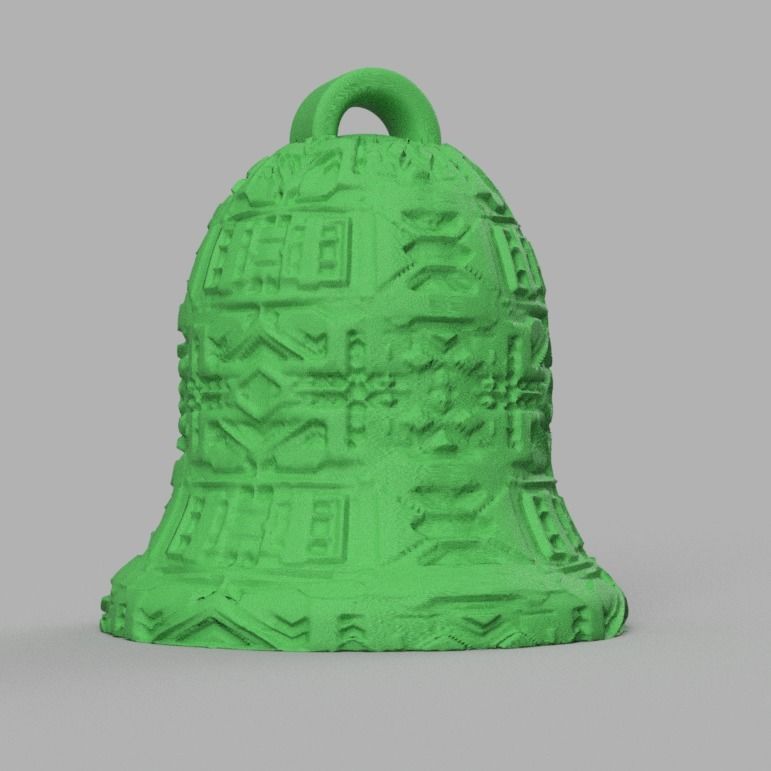 cloche de noel X76   3d print  3D print model_26