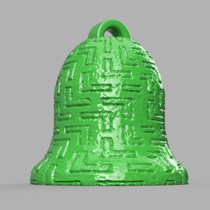 cloche de noel X76   3d print  3D print model_14