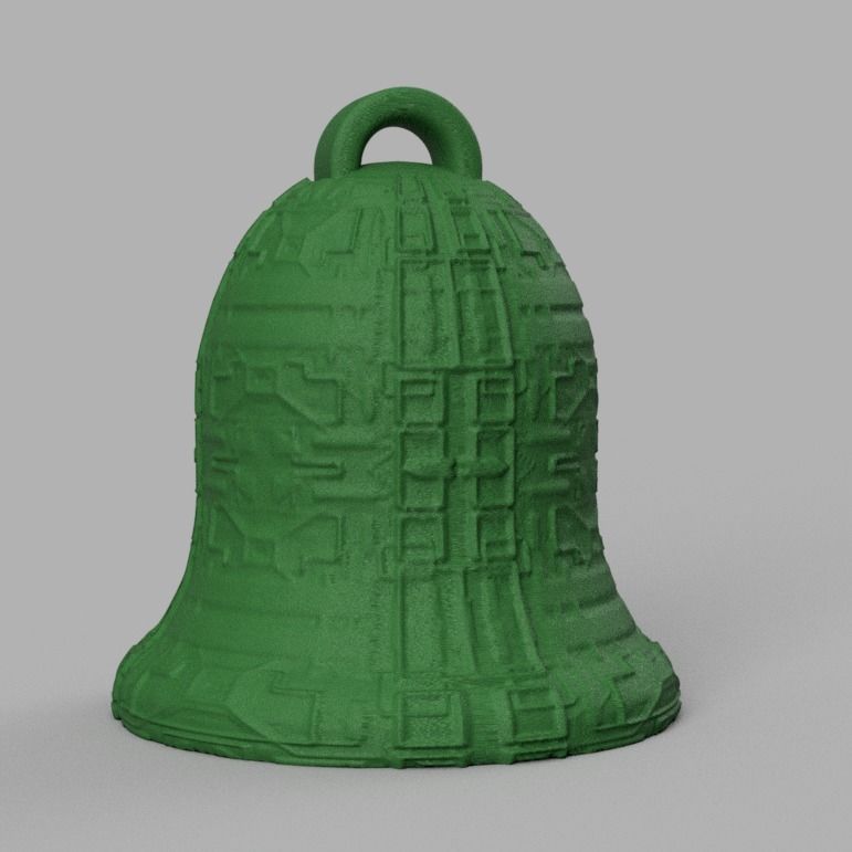 cloche de noel X76   3d print  3D print model_3