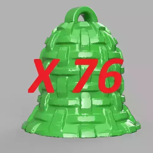 cloche de noel X76   3d print  3D print model
