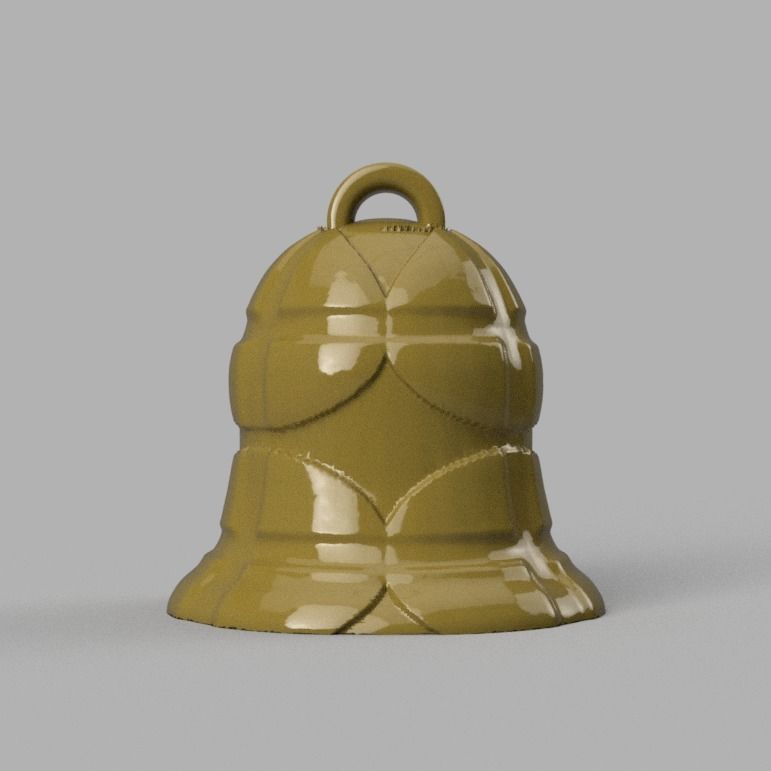 cloche de noel X76   3d print  3D print model_16