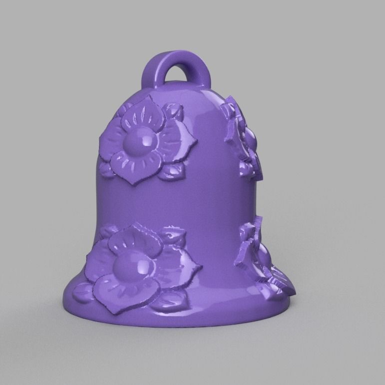 cloche de noel X76   3d print  3D print model_34