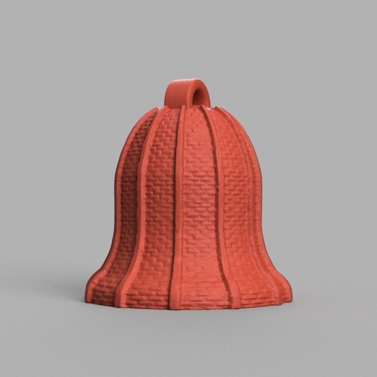 cloche de noel X76   3d print  3D print model_4