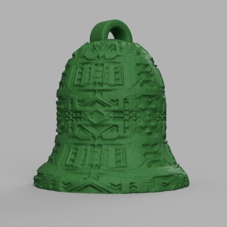 cloche de noel X76   3d print  3D print model_18