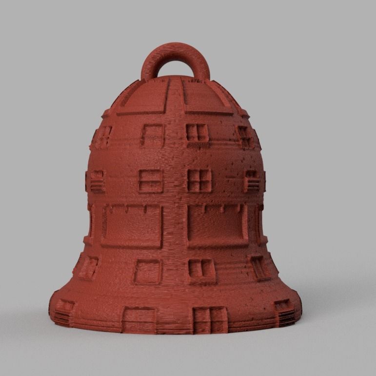 cloche de noel X76   3d print  3D print model_33