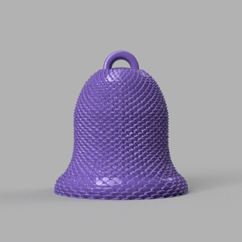 cloche de noel X76   3d print  3D print model_32