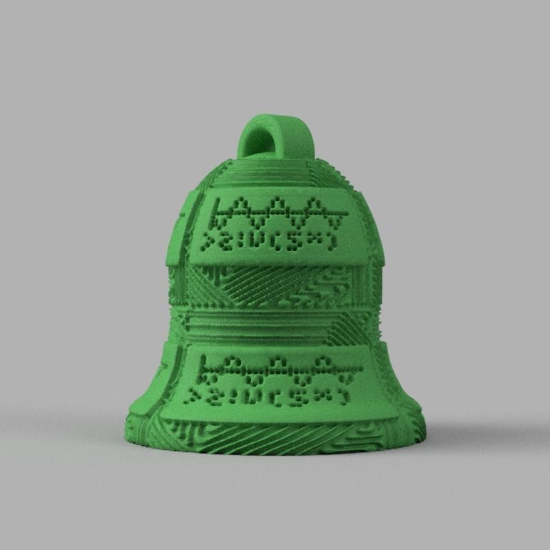 cloche de noel X76   3d print  3D print model_41