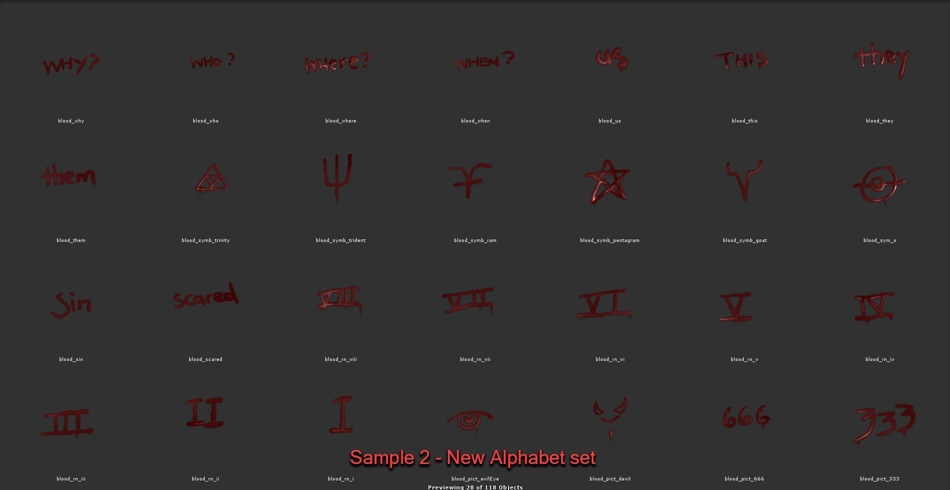 Blood Decals - Game Ready - Unity SRP URP HDRP Texture_12