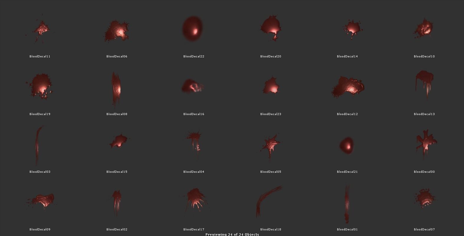 Blood Decals - Game Ready - Unity SRP URP HDRP Texture_10