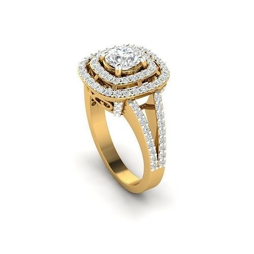 engagement  ring 3D print model