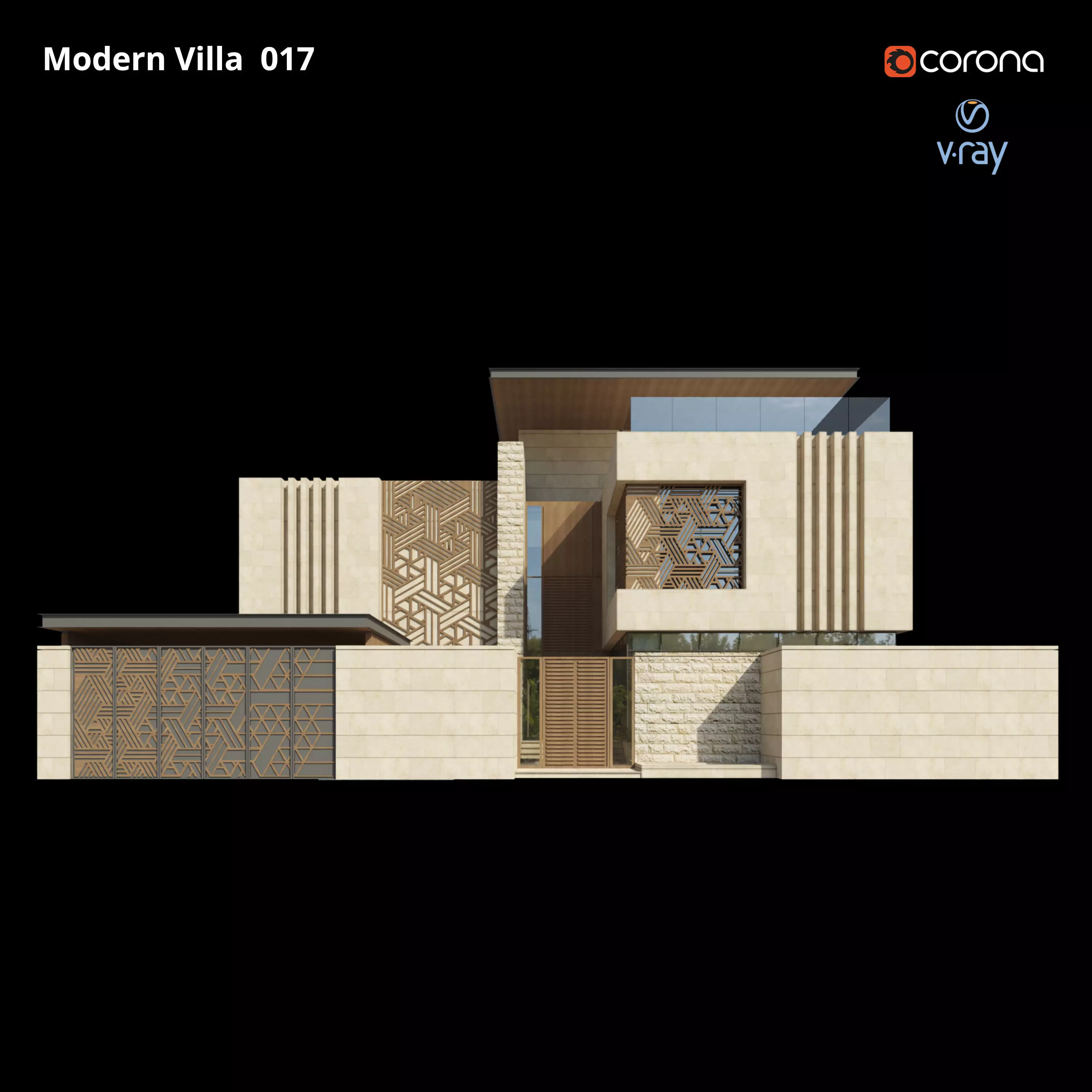 Modern Villa Design 017 3D model