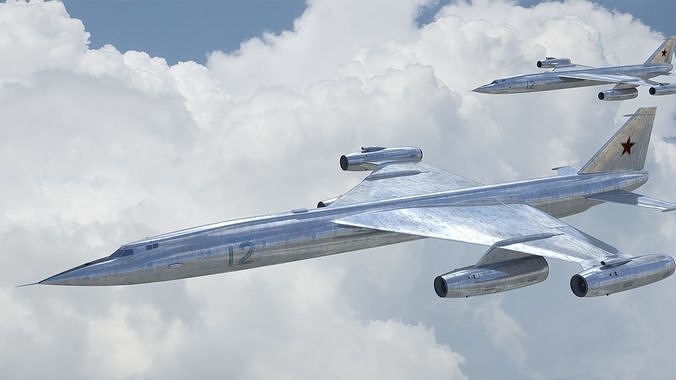 Soviet union M50 jet bomber 3D model