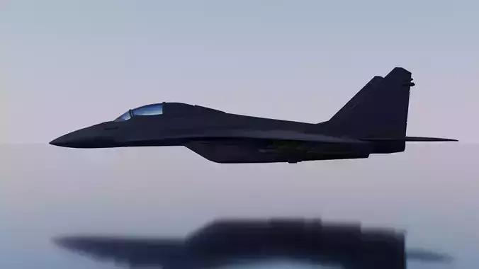 JET 3D fighter on water