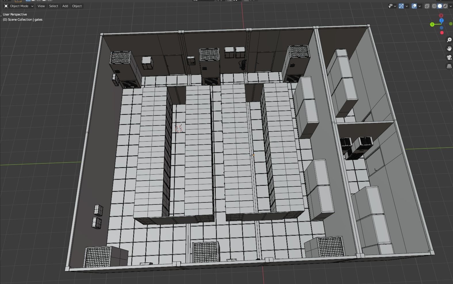 Data center server 3D model_7