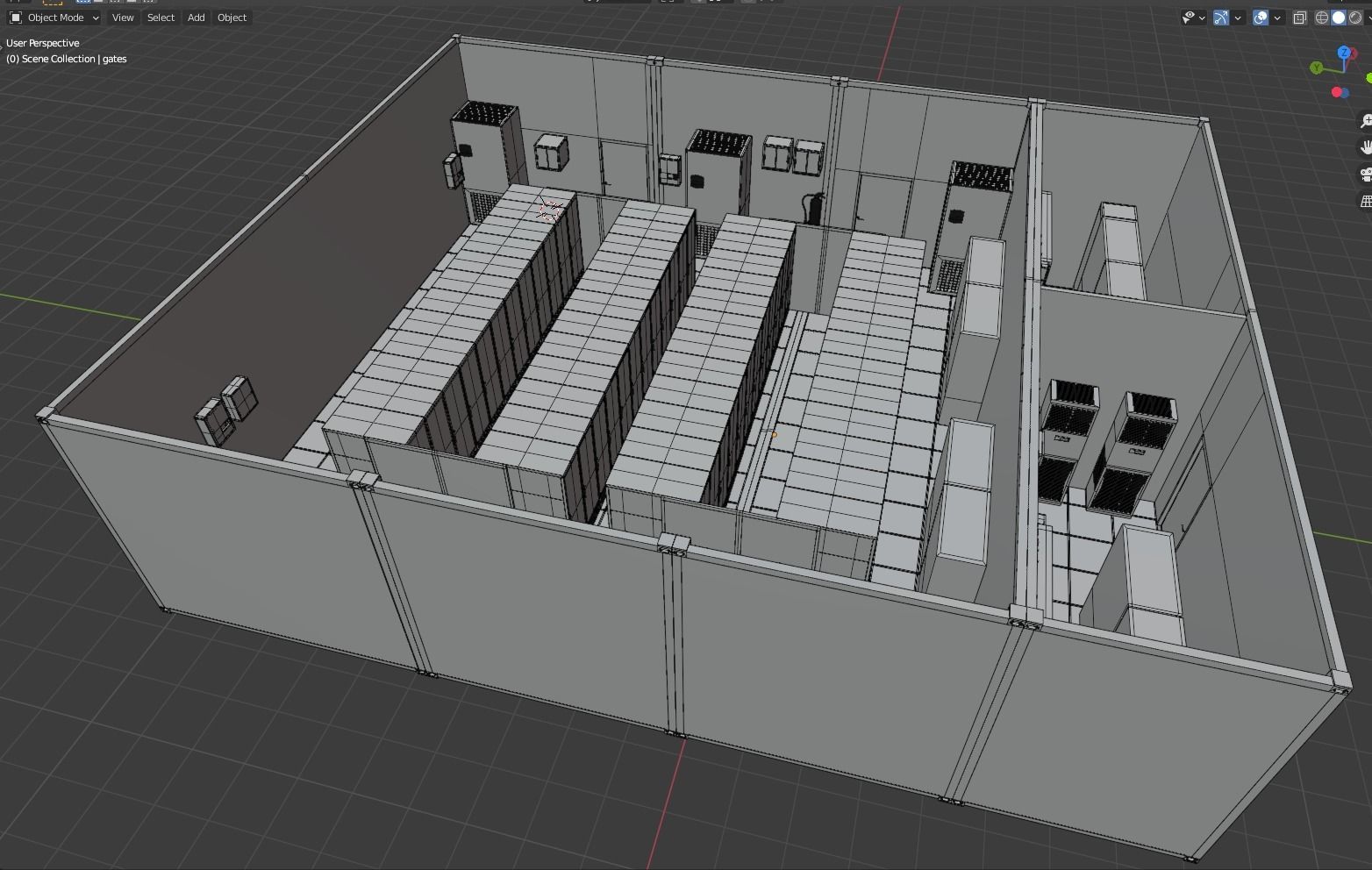 Data center server 3D model_5