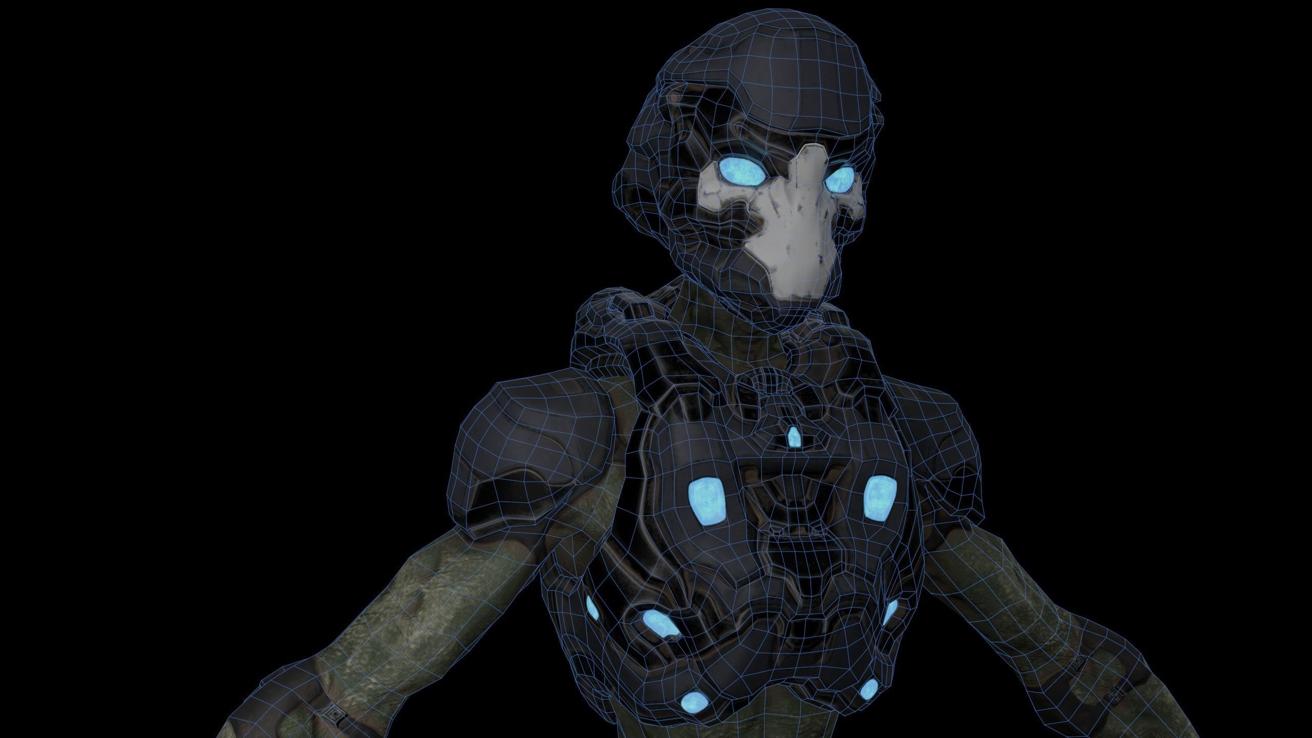 Alien v3 - Animated and Game Ready Low-poly 3D model_24