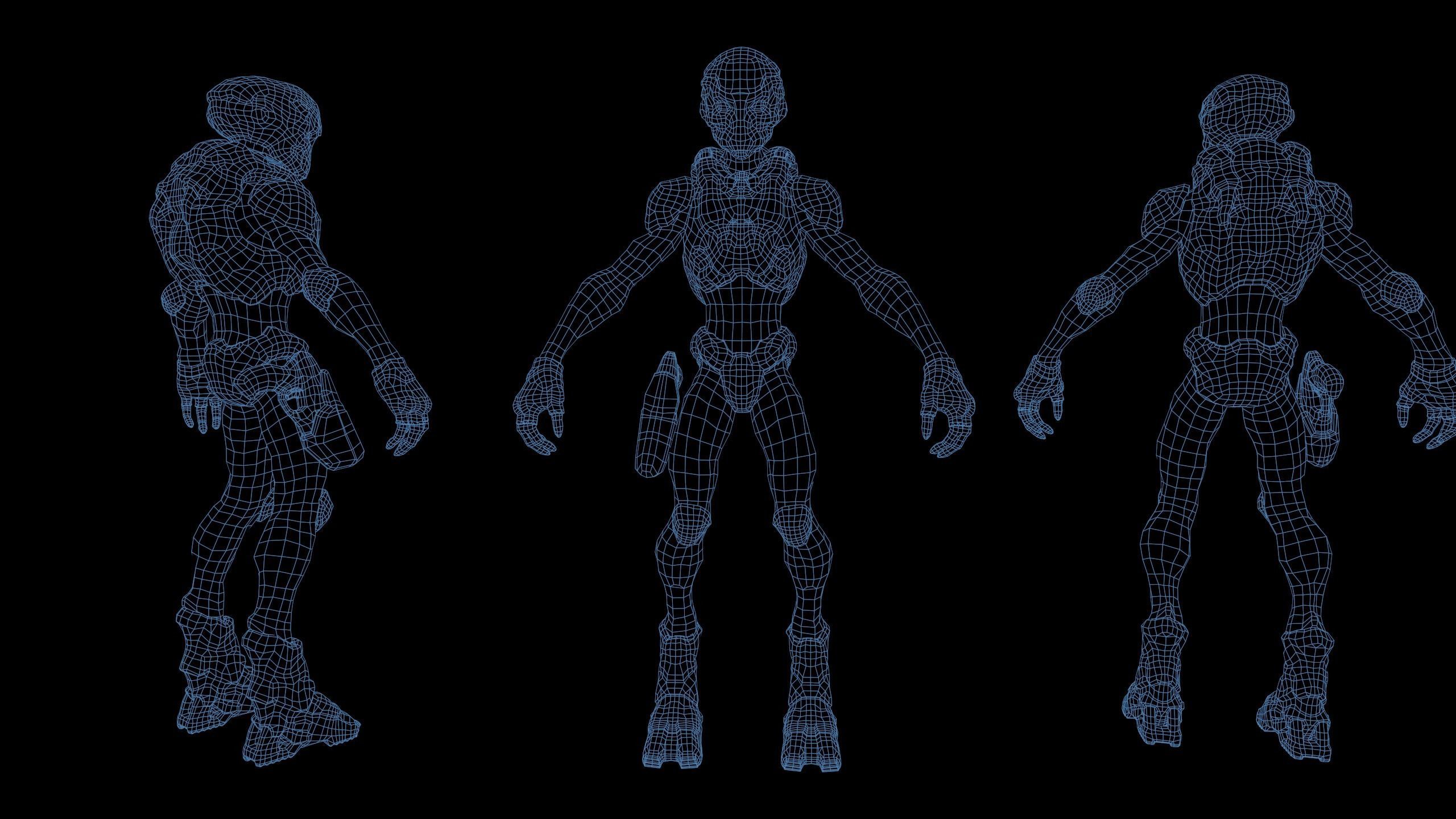 Alien v3 - Animated and Game Ready Low-poly 3D model_26