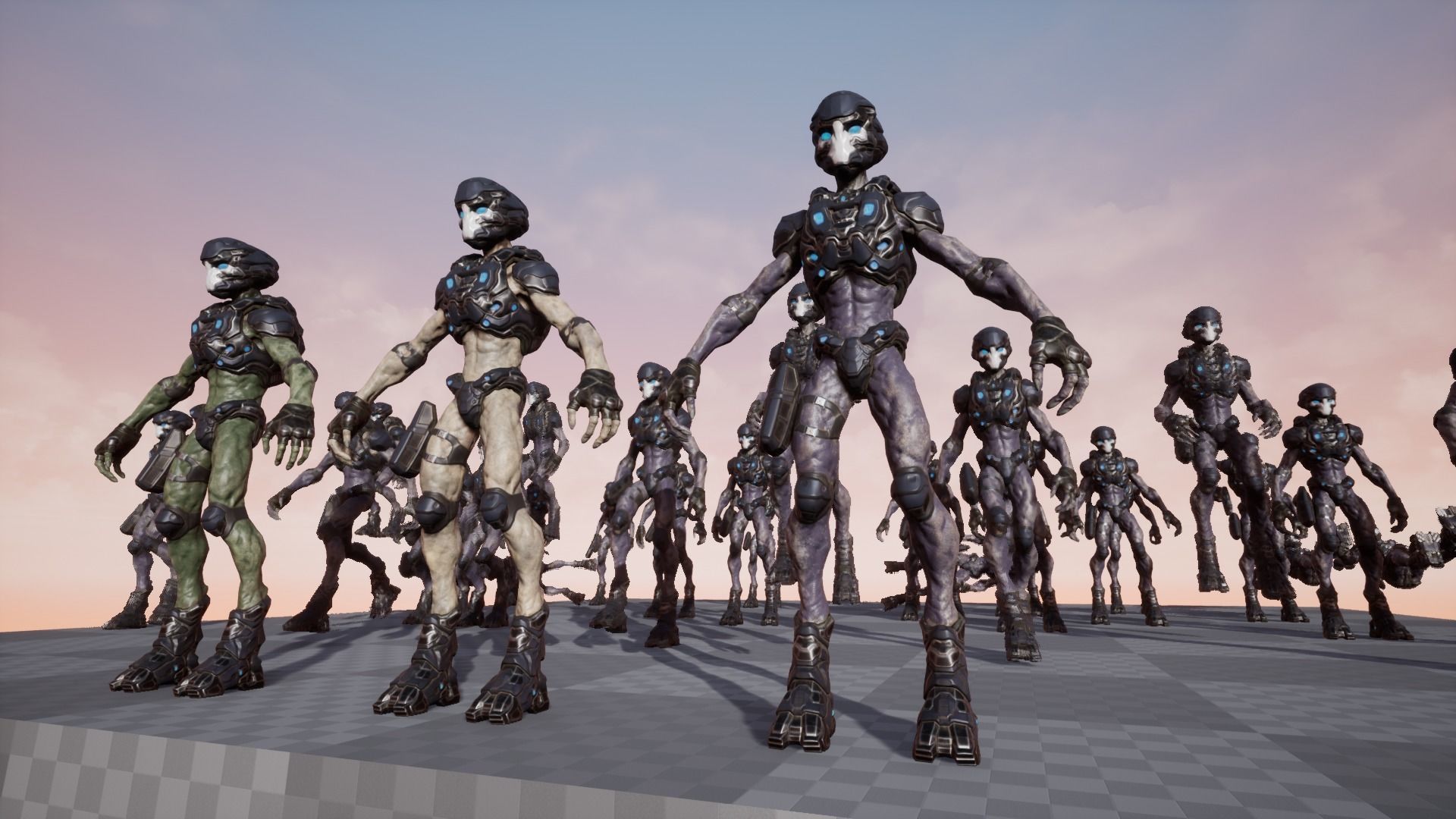 Alien v3 - Animated and Game Ready Low-poly 3D model_4