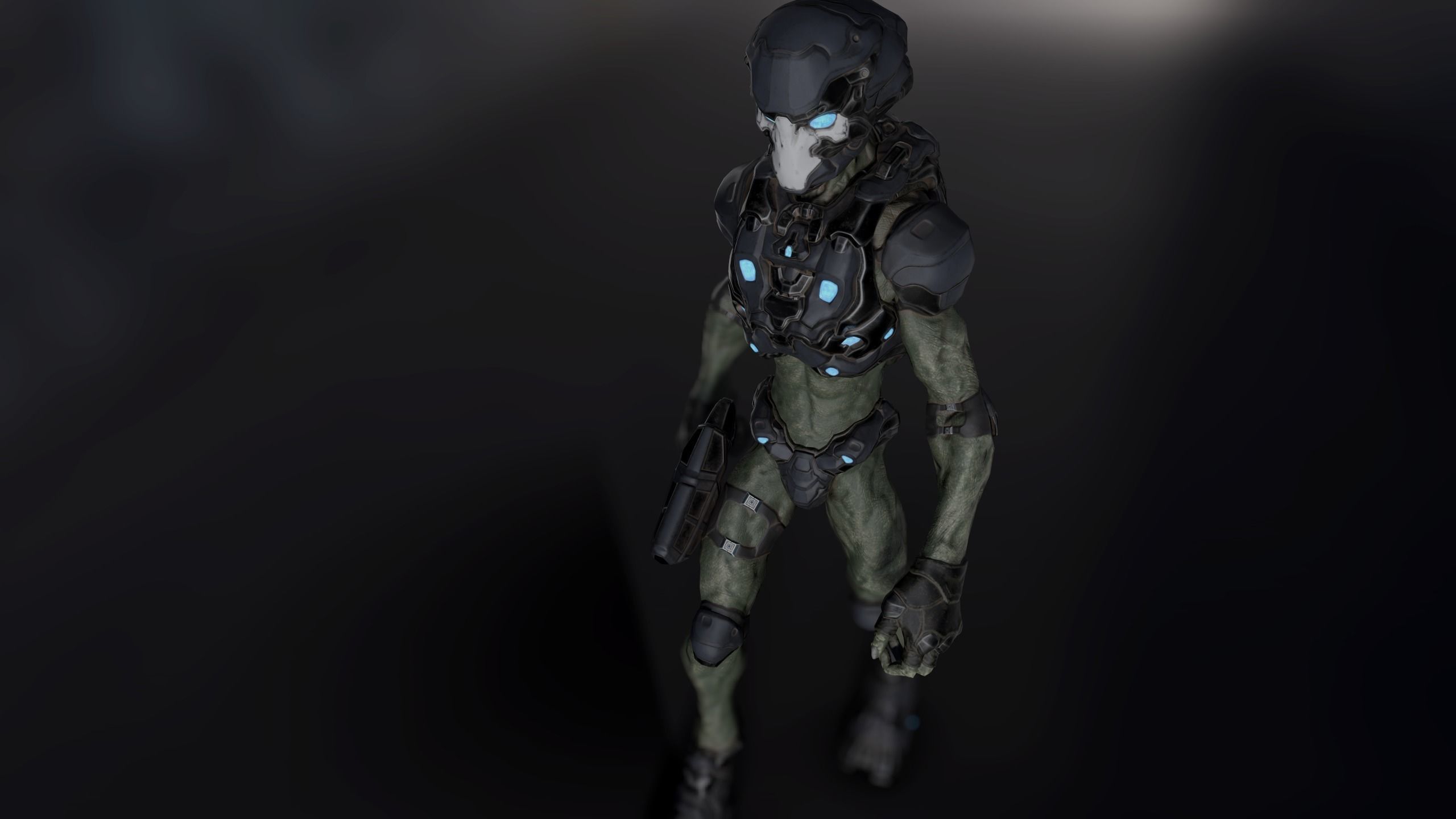 Alien v3 - Animated and Game Ready Low-poly 3D model_22