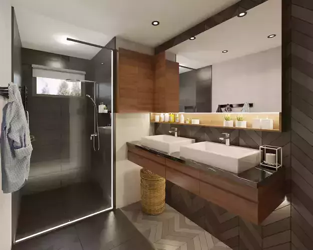 modern bathroom 3D model