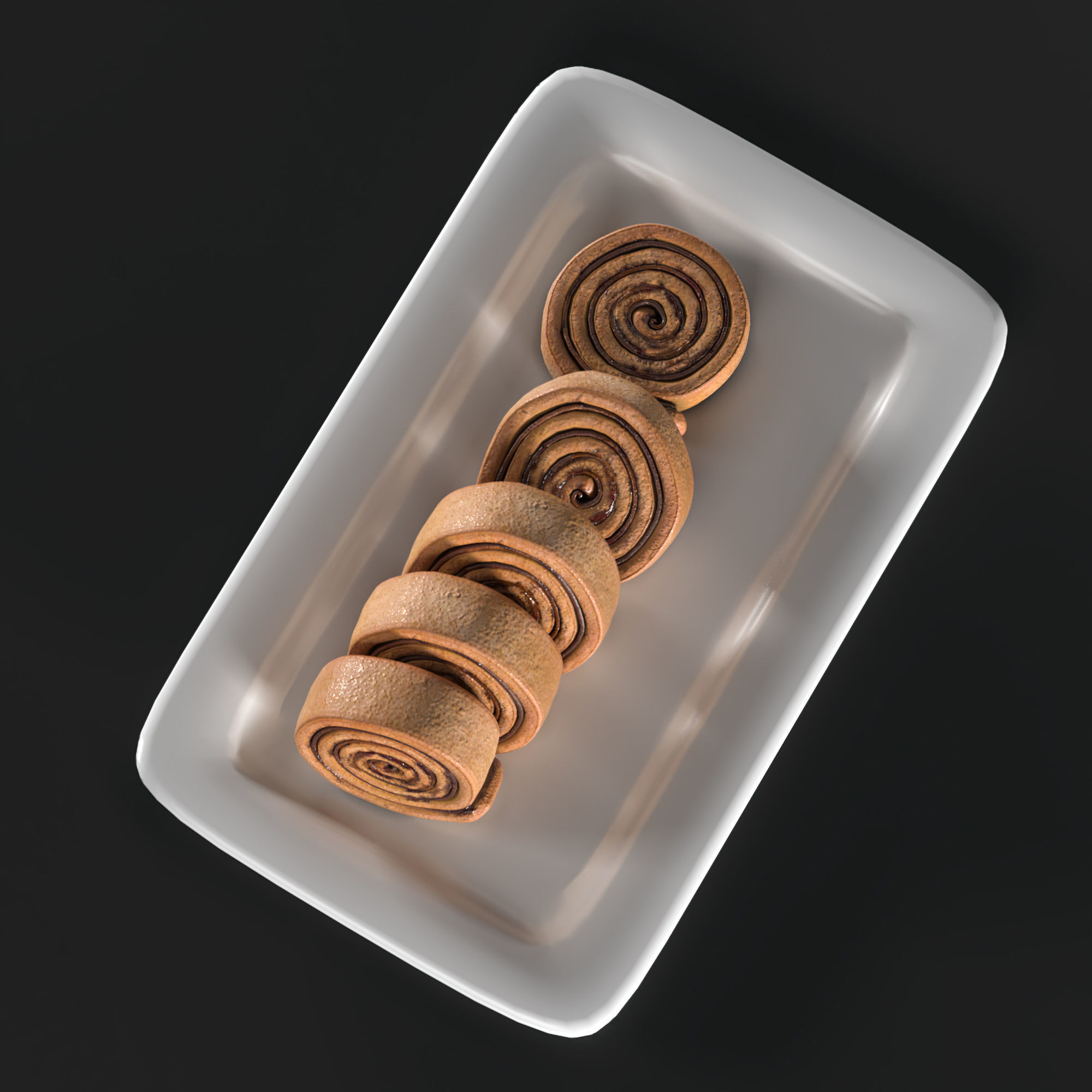 pastries buns - buns 3D model_3