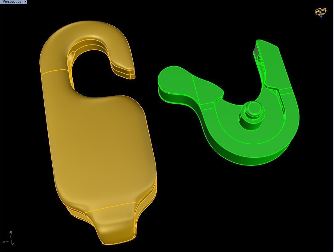 Bracelet Lock  N2538  3D print model_5