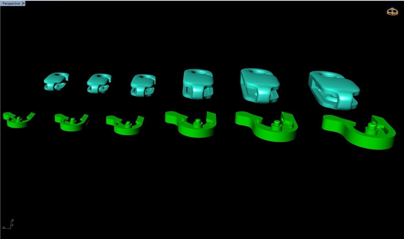 Bracelet Lock  N2538  3D print model_14