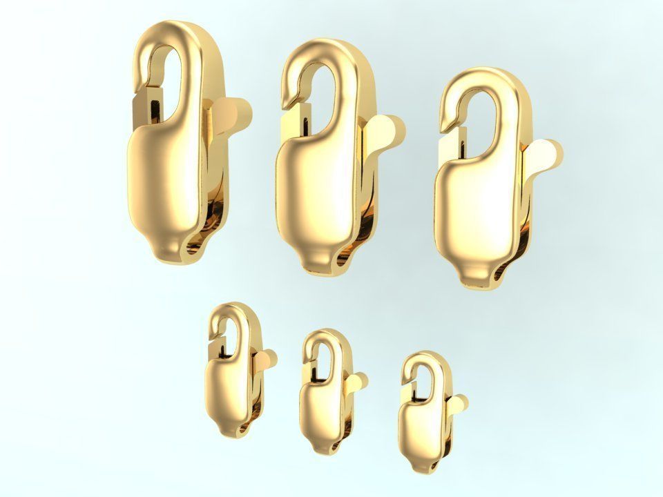 Bracelet Lock  N2538  3D print model_4