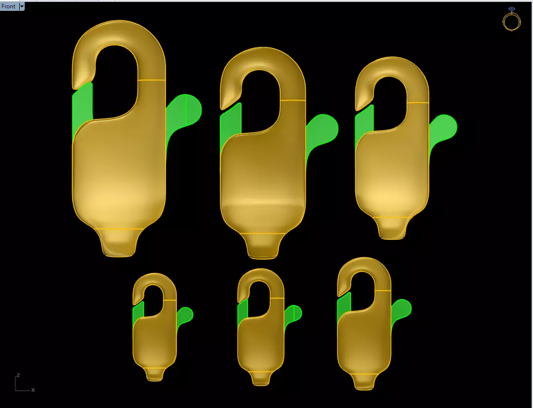 Bracelet Lock  N2538  3D print model_0