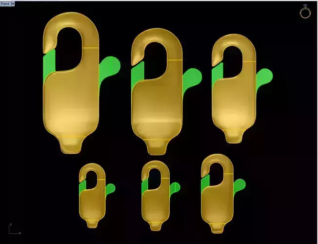 Bracelet Lock  N2538  3D print model Bracelet Lock  N2538  3D print model